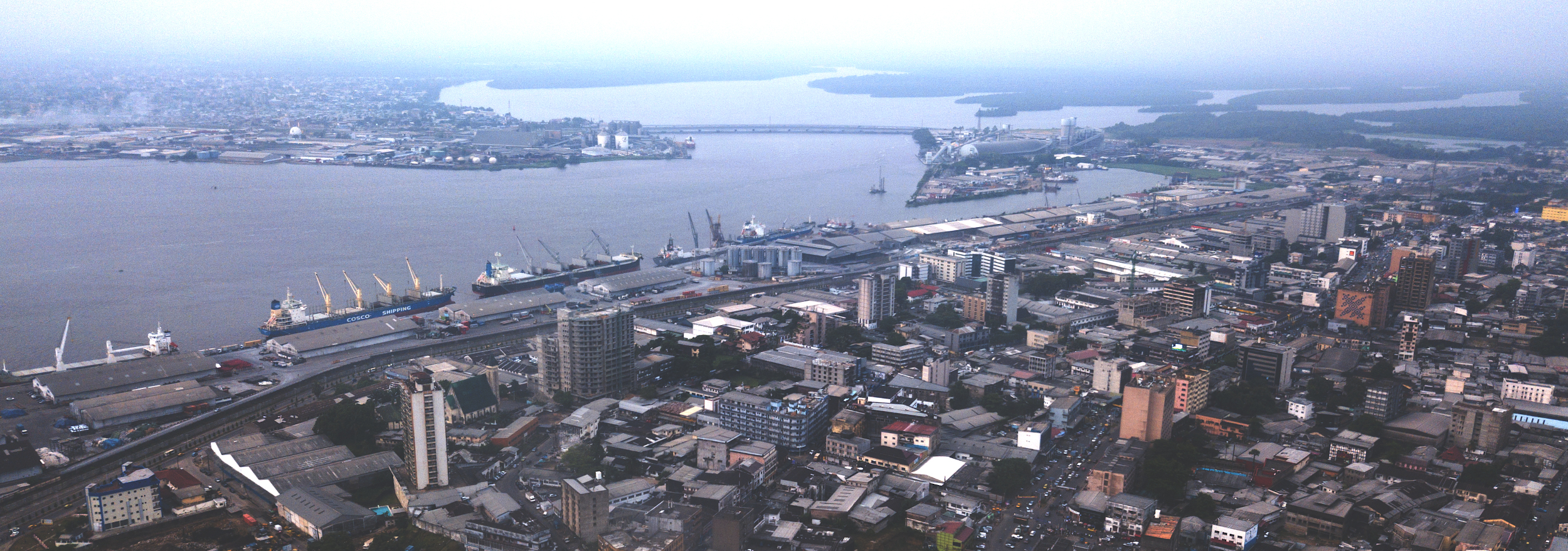 View of Douala Port