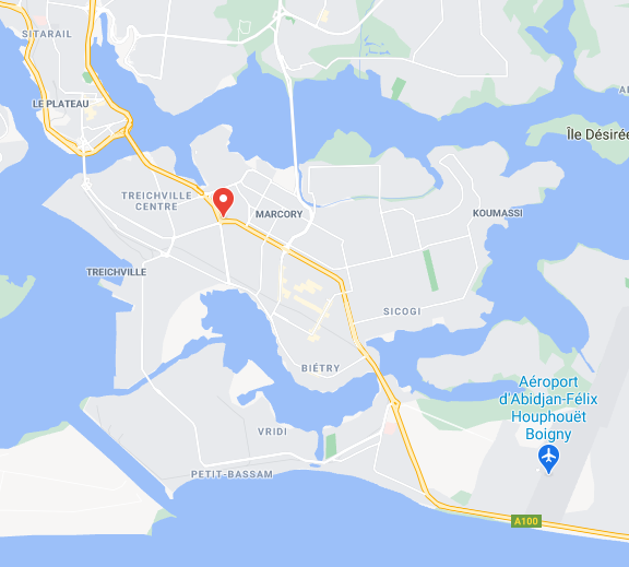 Localisation d'ACMA à Abidjan